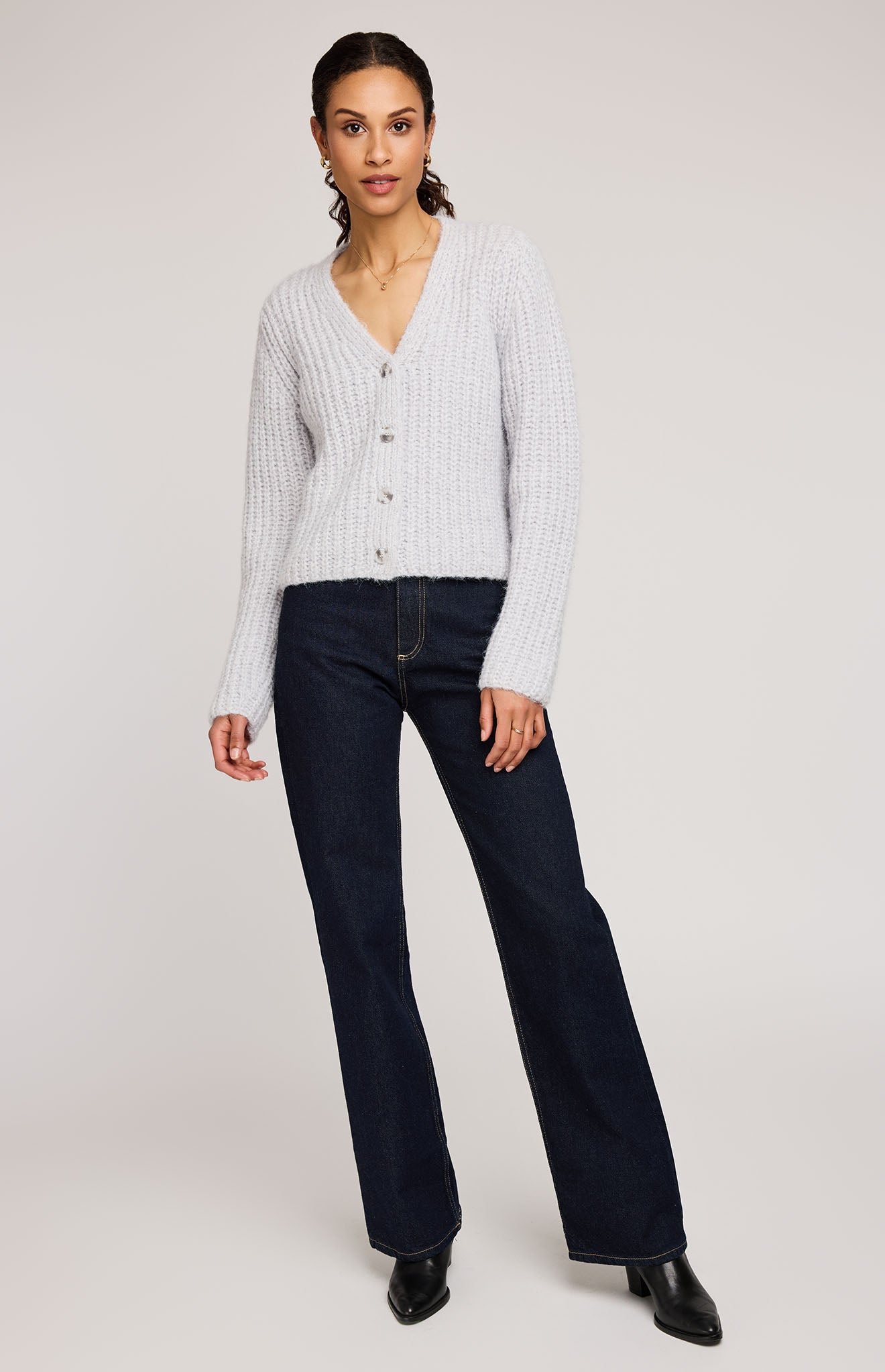 Melanie Cardigan - Heather Grey