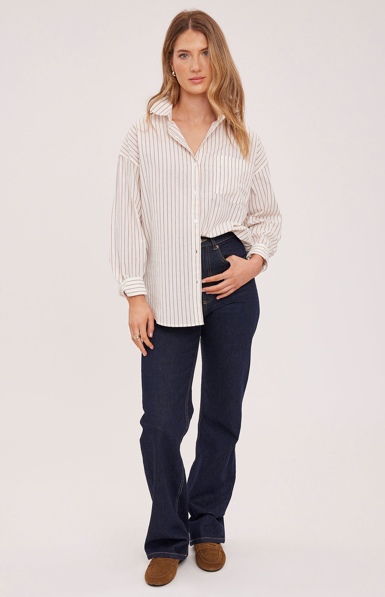 Orlando Shirt - Cream Stripe
