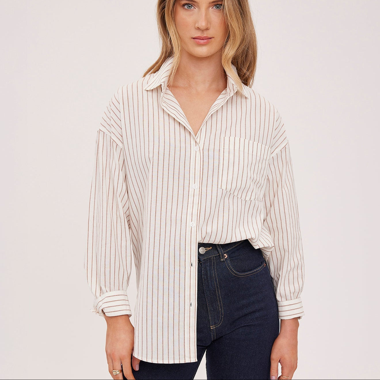 Orlando Shirt - Cream Stripe