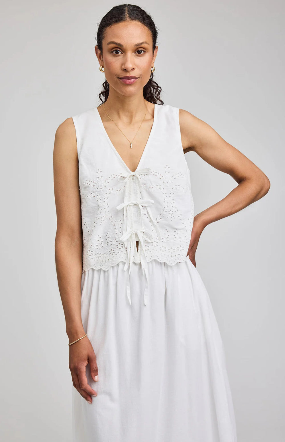 Rhea Tank - White