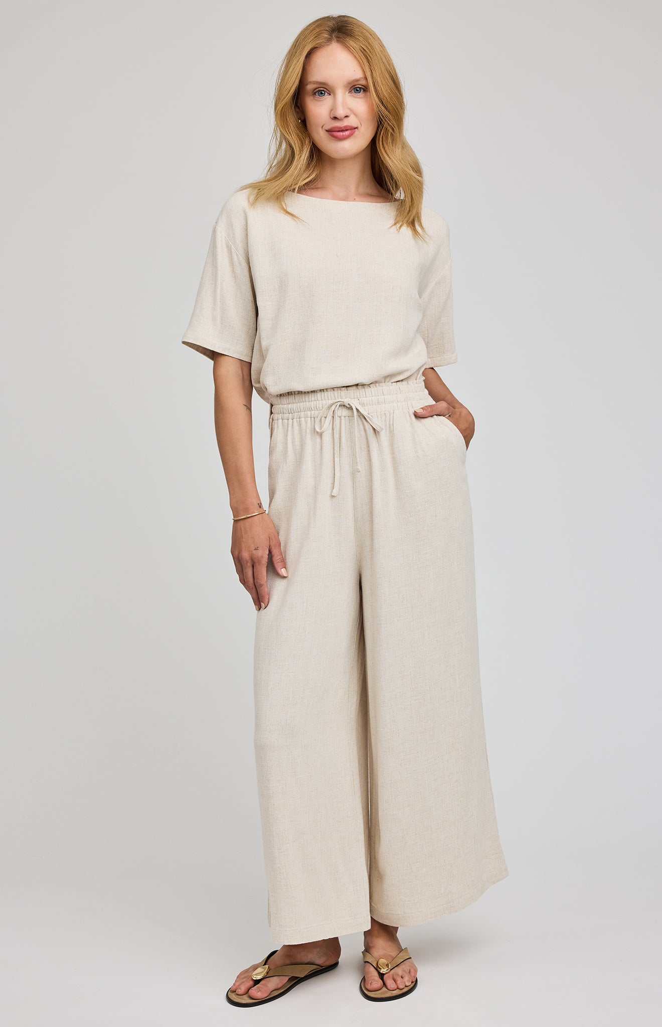 Arlo Pants - Linen Beige