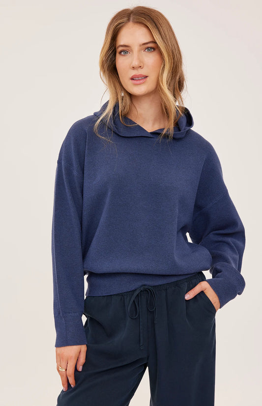 Grayson Hooded Sweatshirt - Heather Navy
