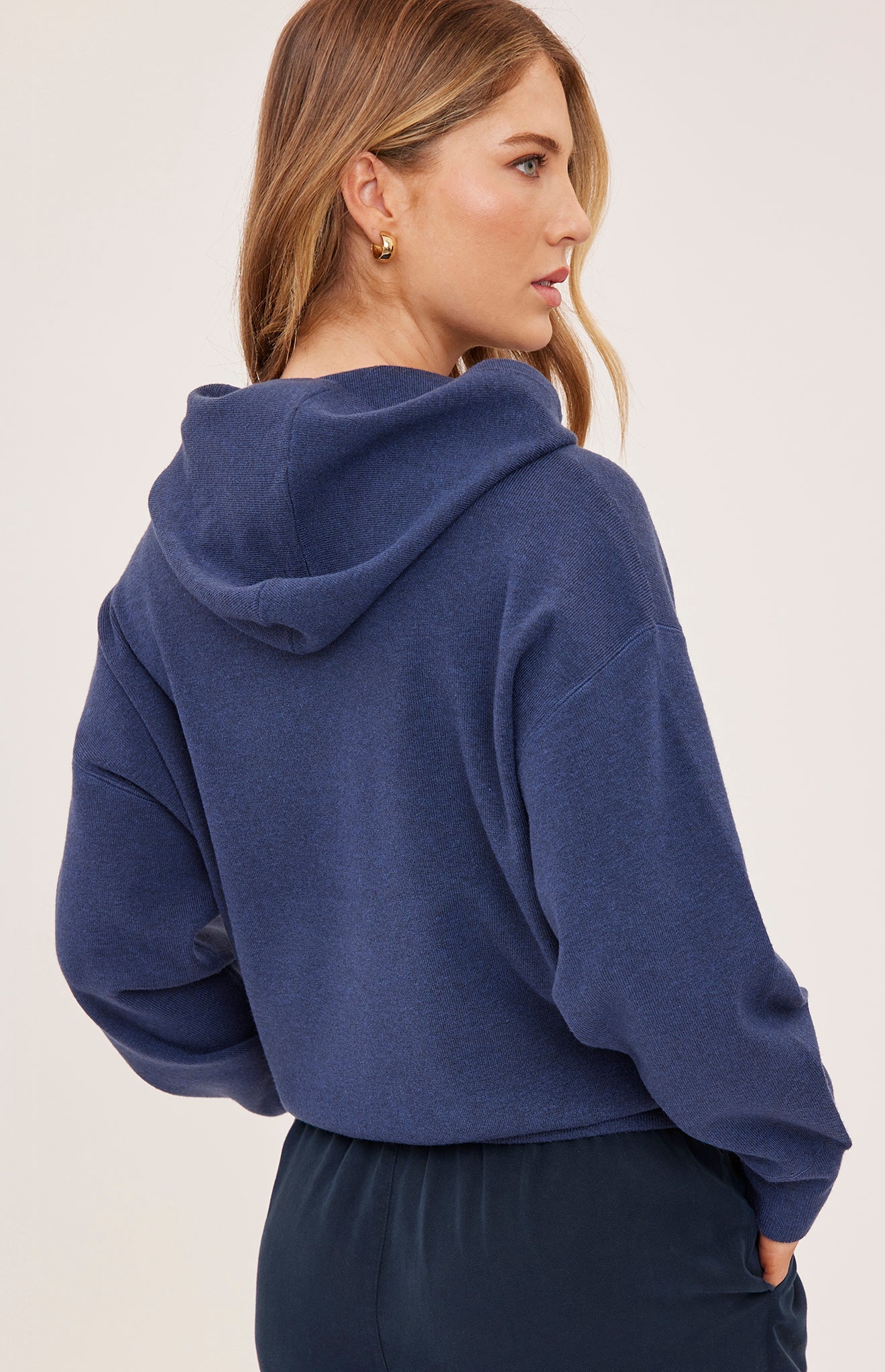 Grayson Hooded Sweatshirt - Heather Navy