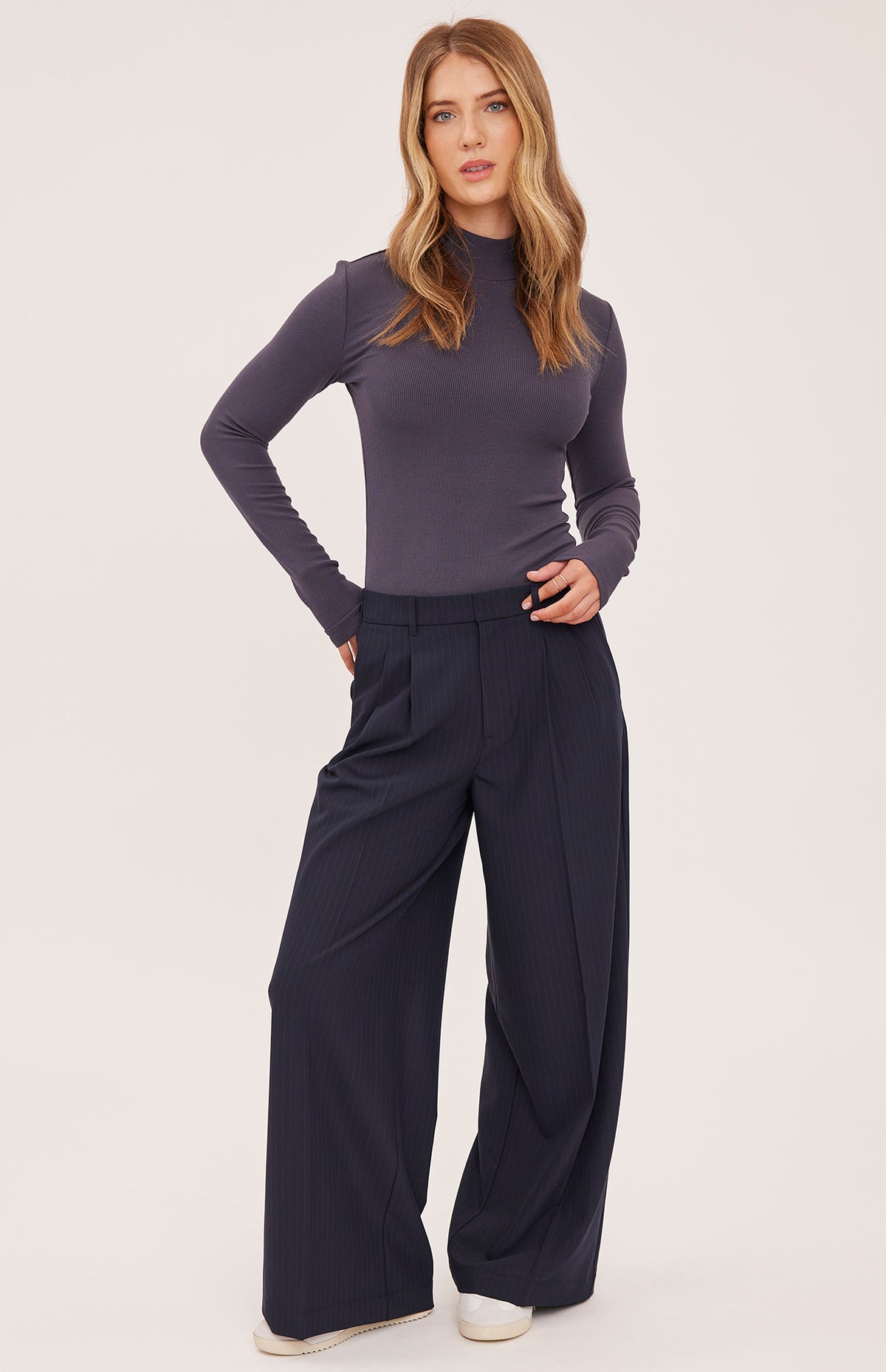 Collins Pants - Navy Pinstripe