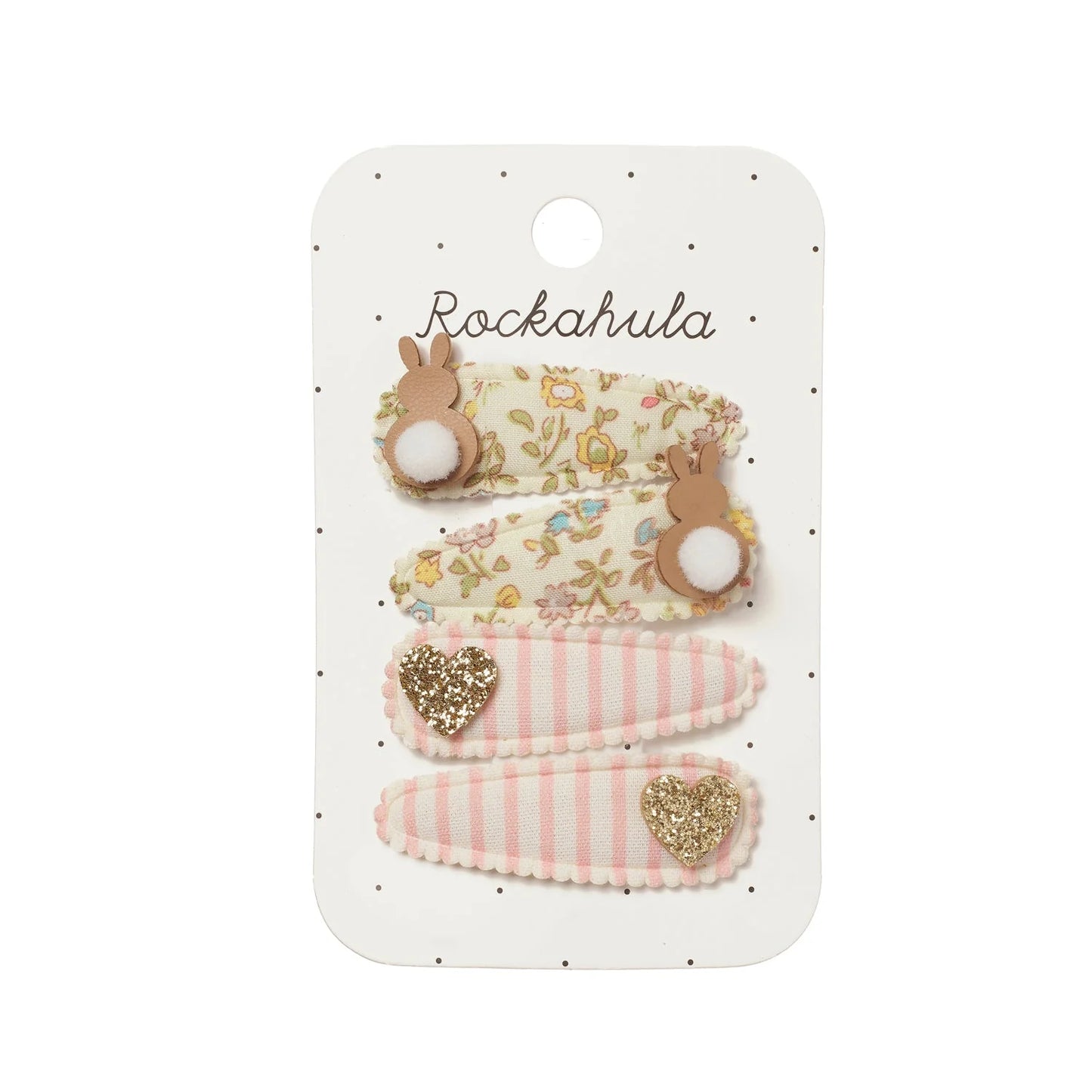 Fabric Clip Set - Petal Bunny