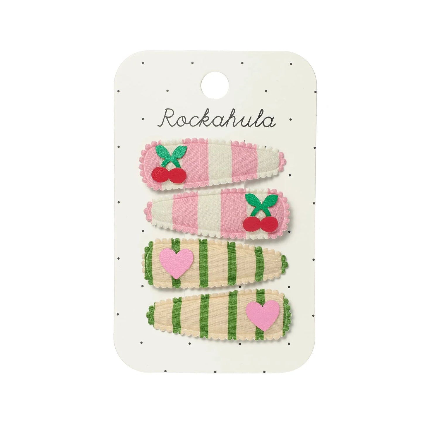 Fabric Clip Set - Cherry Kiss