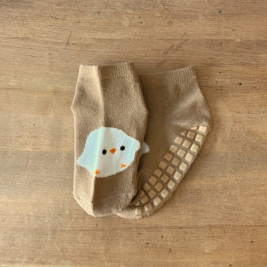 Baby Grip Socks - Tan Chick