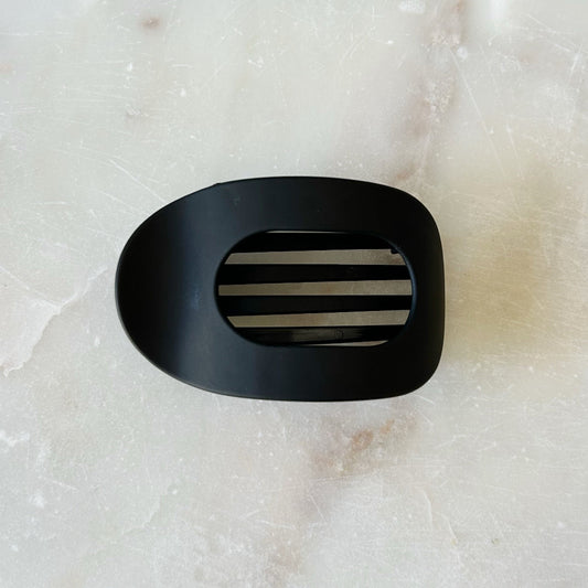 Matte Flat Hair Clip - Black