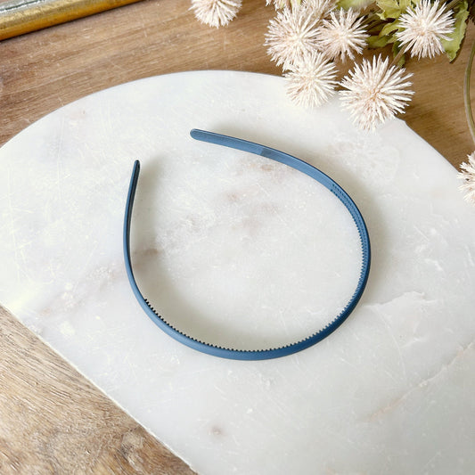 Matte Headband - Navy Blue