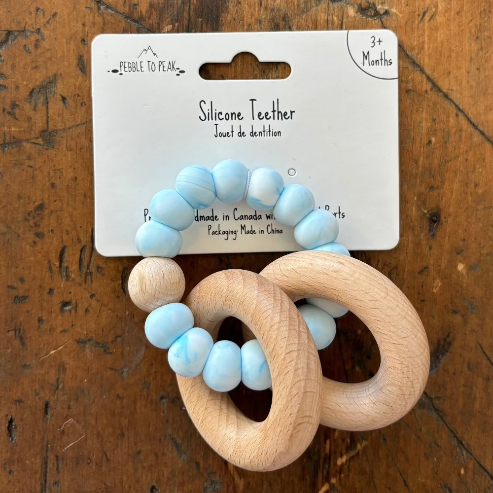 Ring Teether - Blue Marble