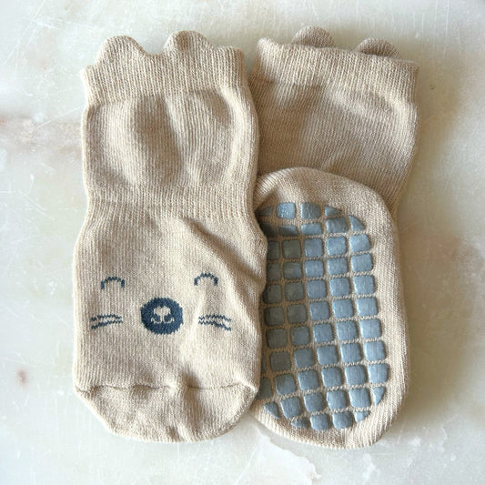 Baby Grip Socks - Cat