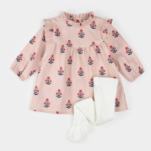Twill Dress Set - Poppy