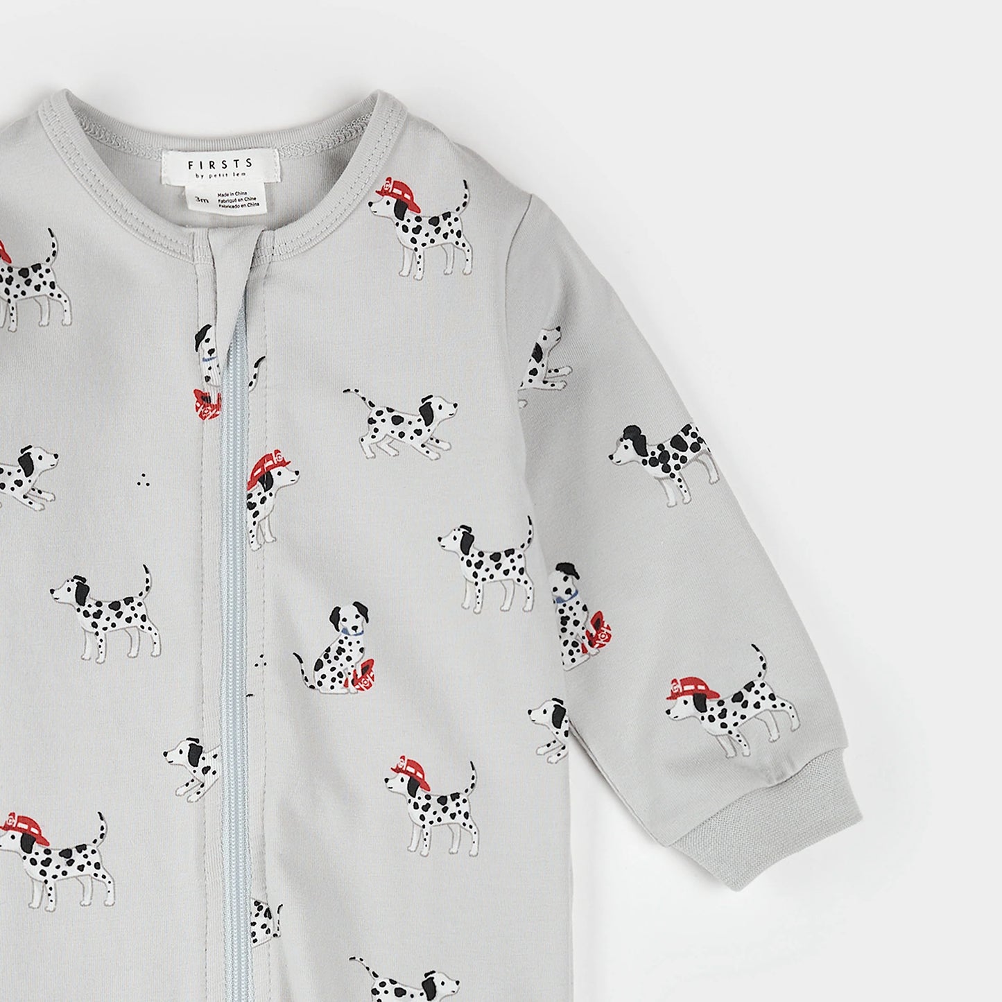 Footed Sleeper - Firefighter Dalmatians