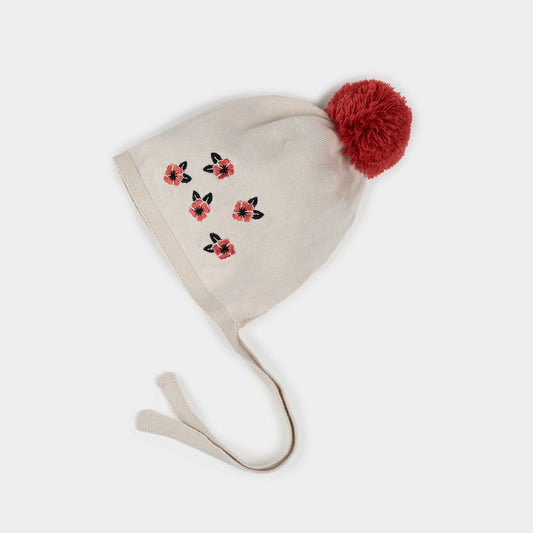 Knit Bonnet - Poppy
