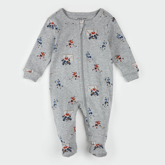 Footed Sleeper - Hockey