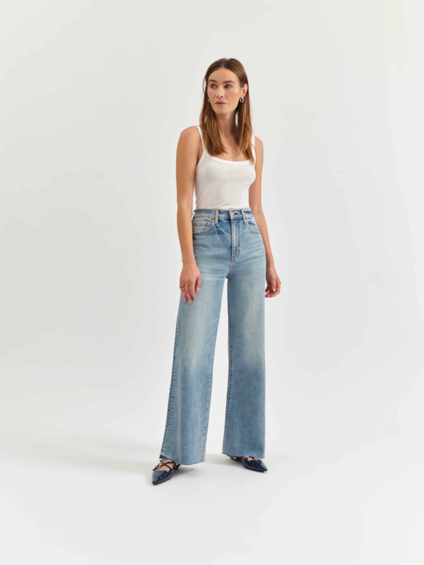 Far Out High Rise Wide Leg - Fools Gold