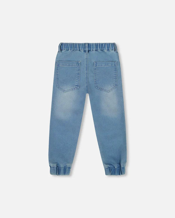 French Terry Jogger Pants - Light Denim