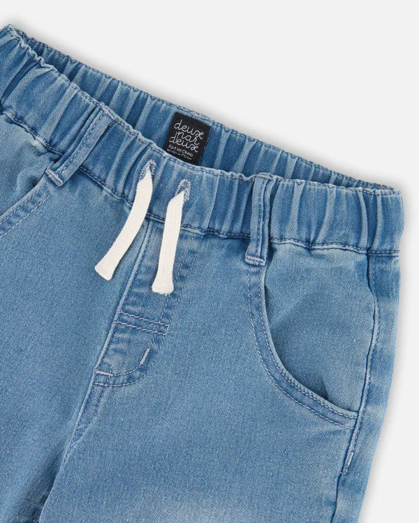 French Terry Jogger Pants - Light Denim