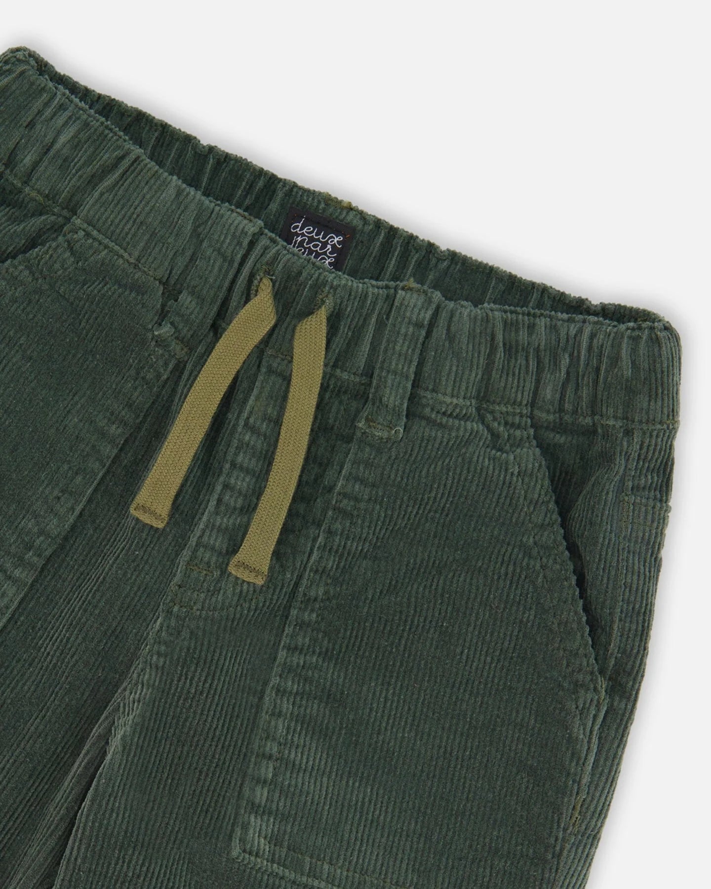 Corduroy Jogger Pants - Forest Green