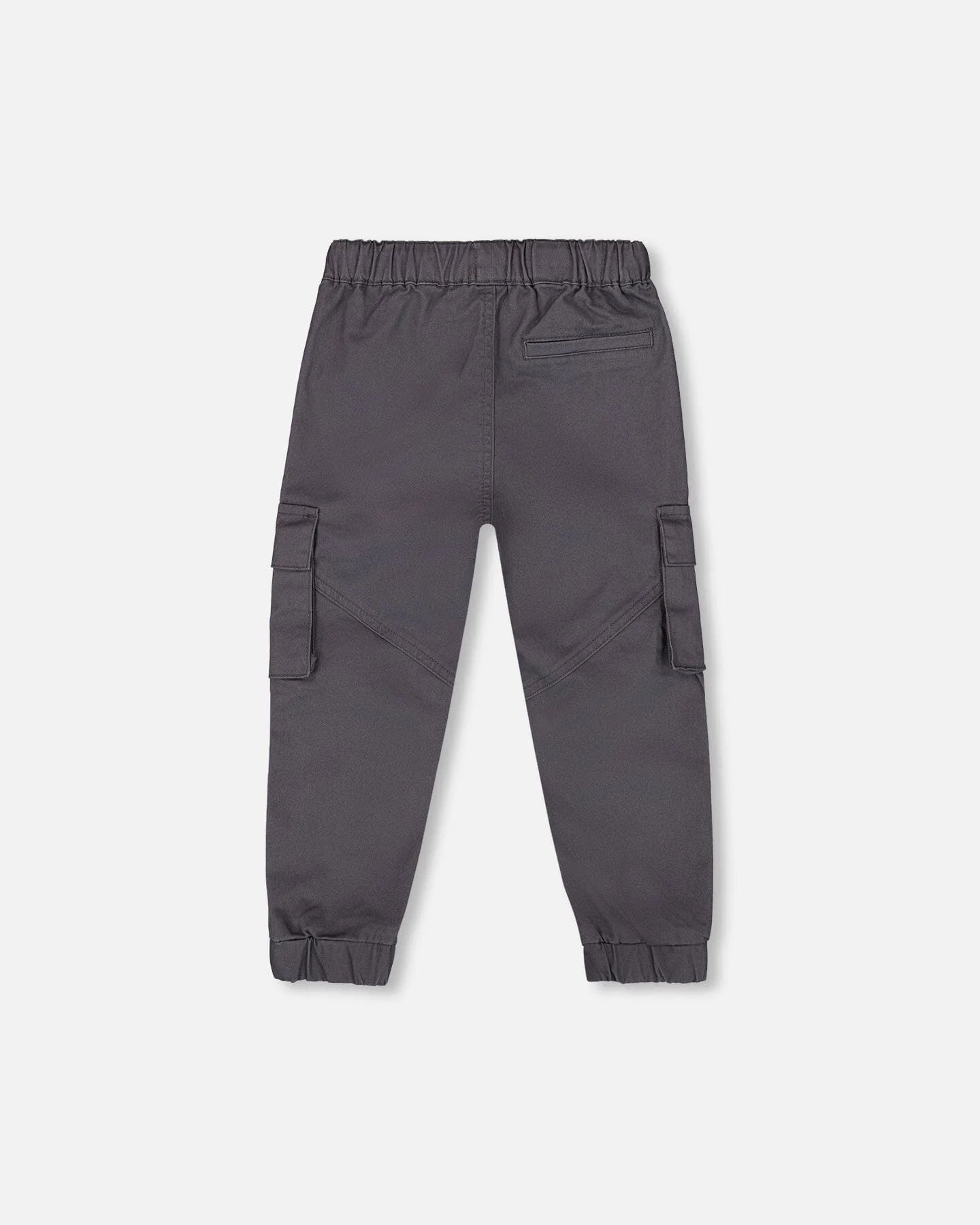 Twill Cargo Jogger Pants - Dark Gray