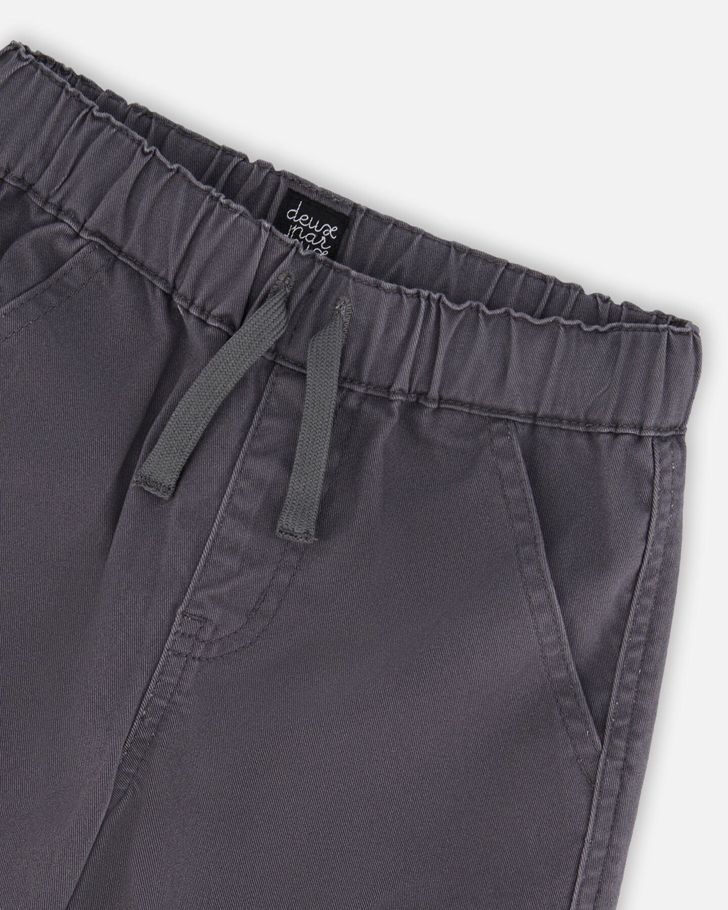 Twill Cargo Jogger Pants - Dark Gray