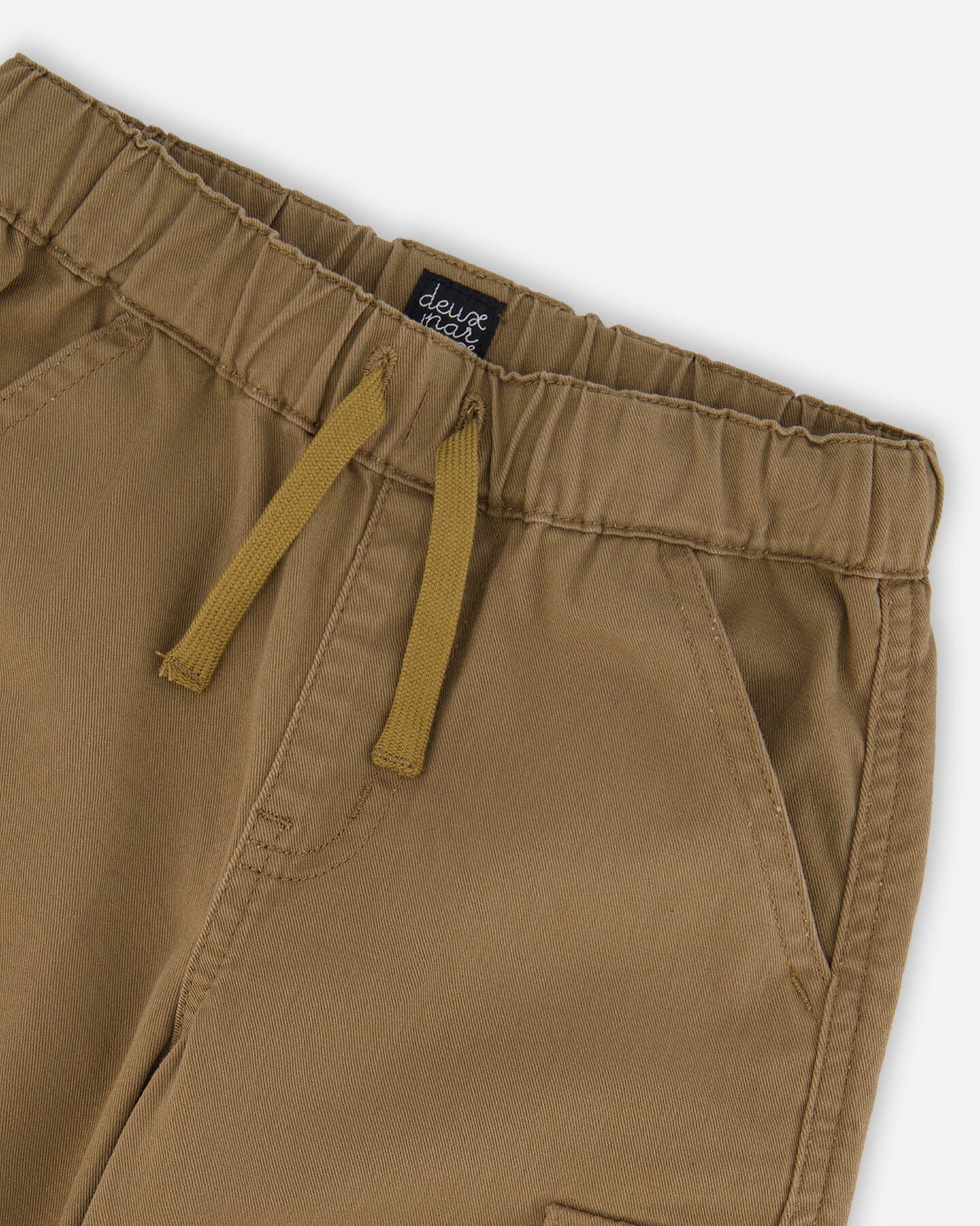 Twill Cargo Jogger Pants - Khaki