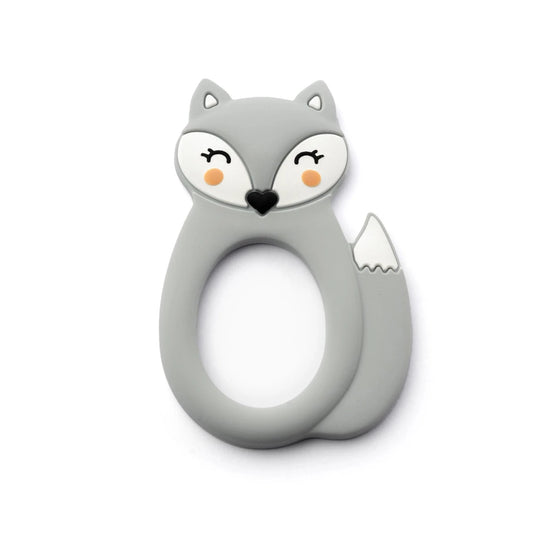 Silicone Teether - Grey Fox