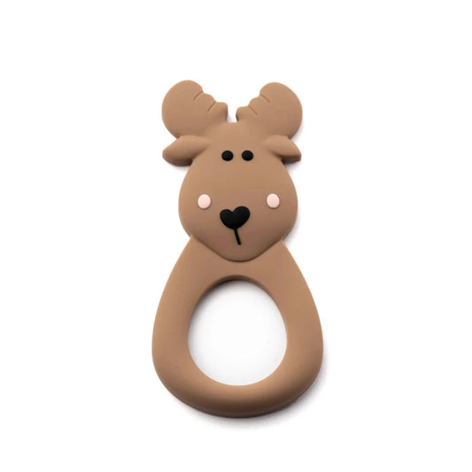 Silicone Teether - Brown Moose