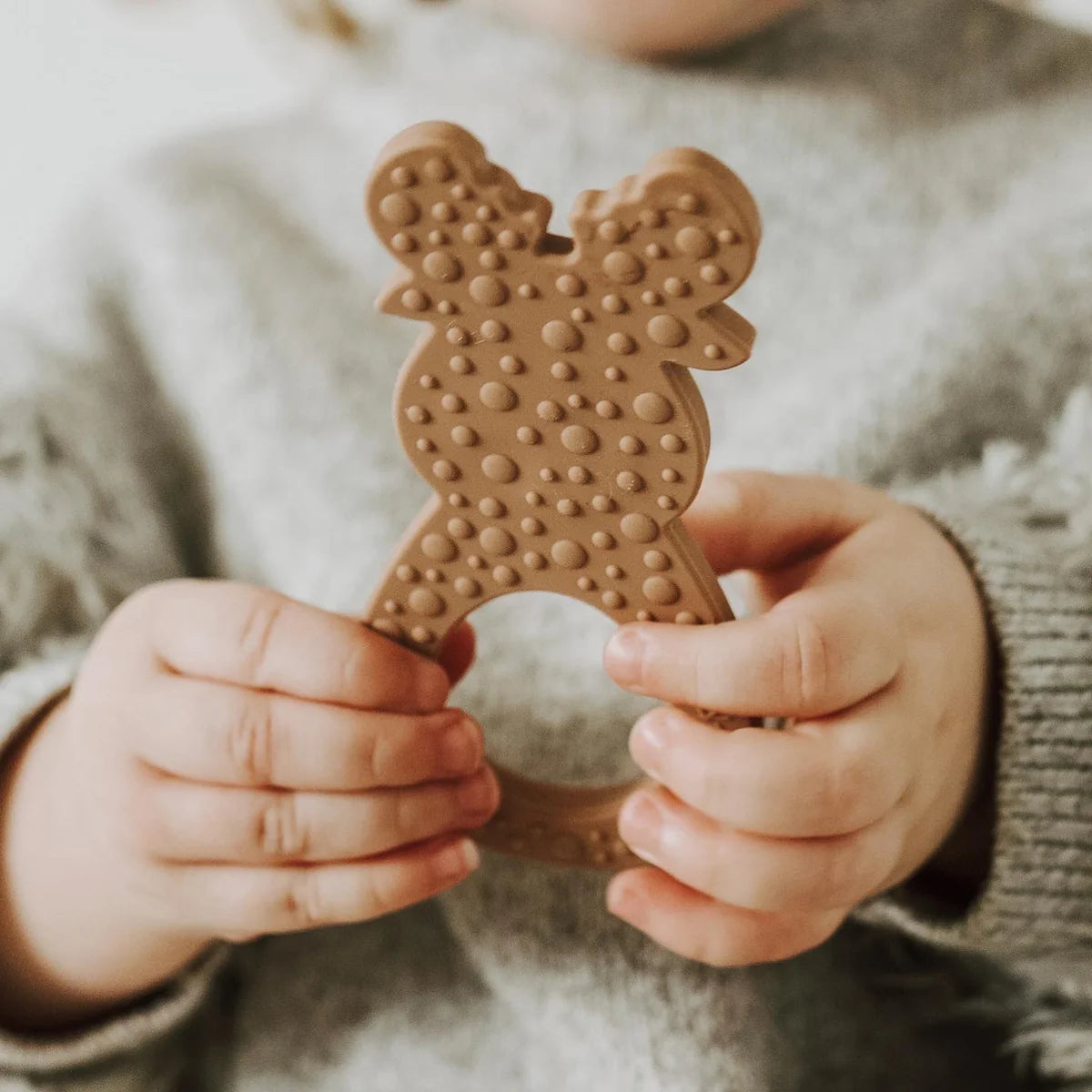 Silicone Teether - Brown Moose