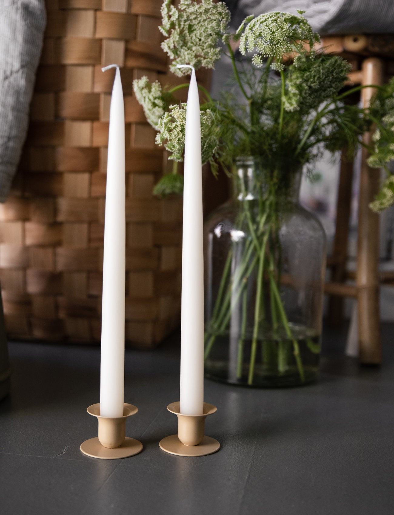 Taper Candles (set of 2) - Ivory