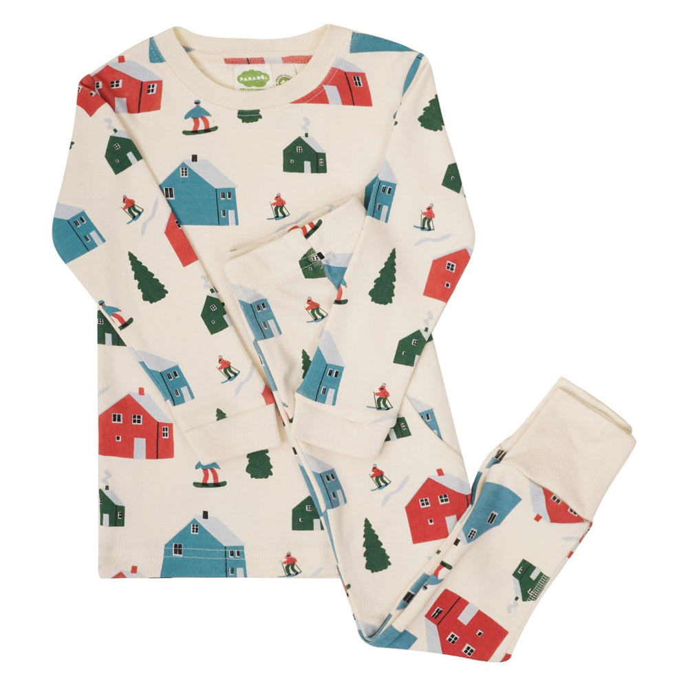 Organic Kids’ Holiday Pajamas - Alpine