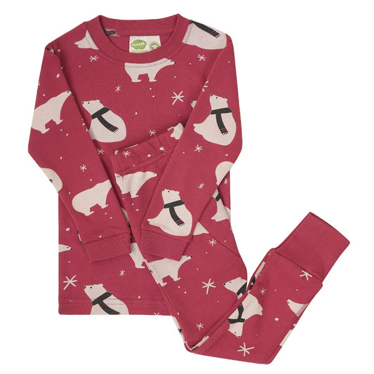 Organic Kids’ Holiday Pajamas - Polar Bears