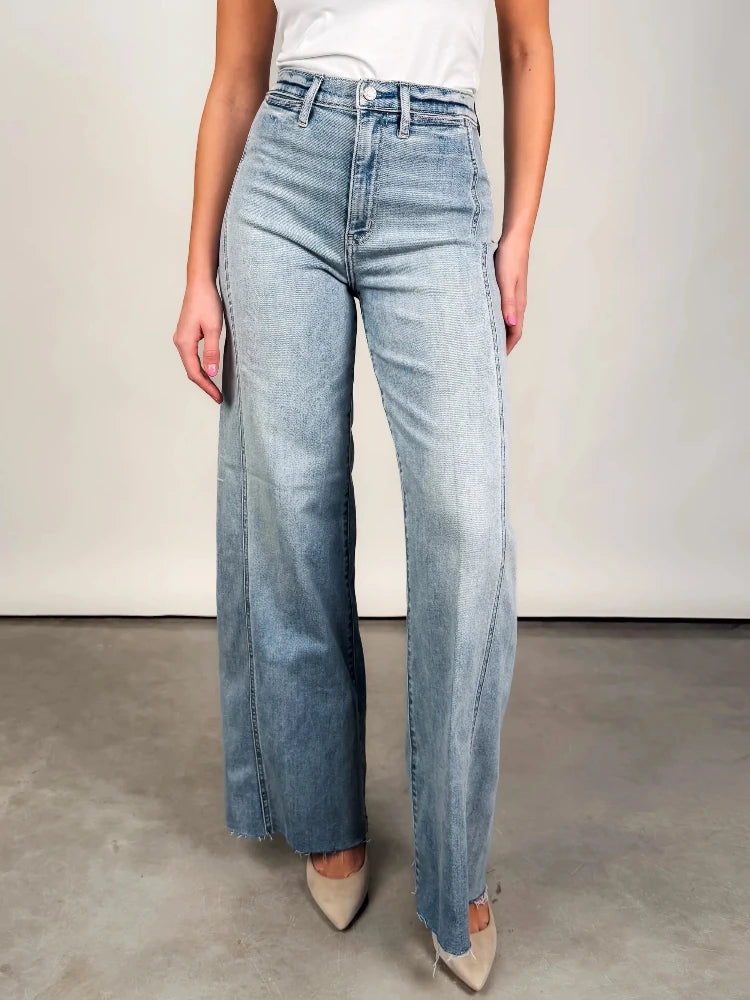 Far Out High Rise Wide Leg - Hot Streak