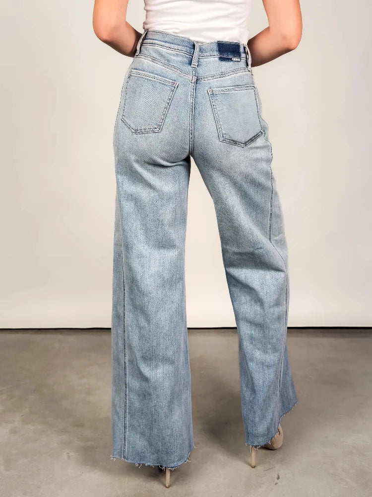 Far Out High Rise Wide Leg - Hot Streak