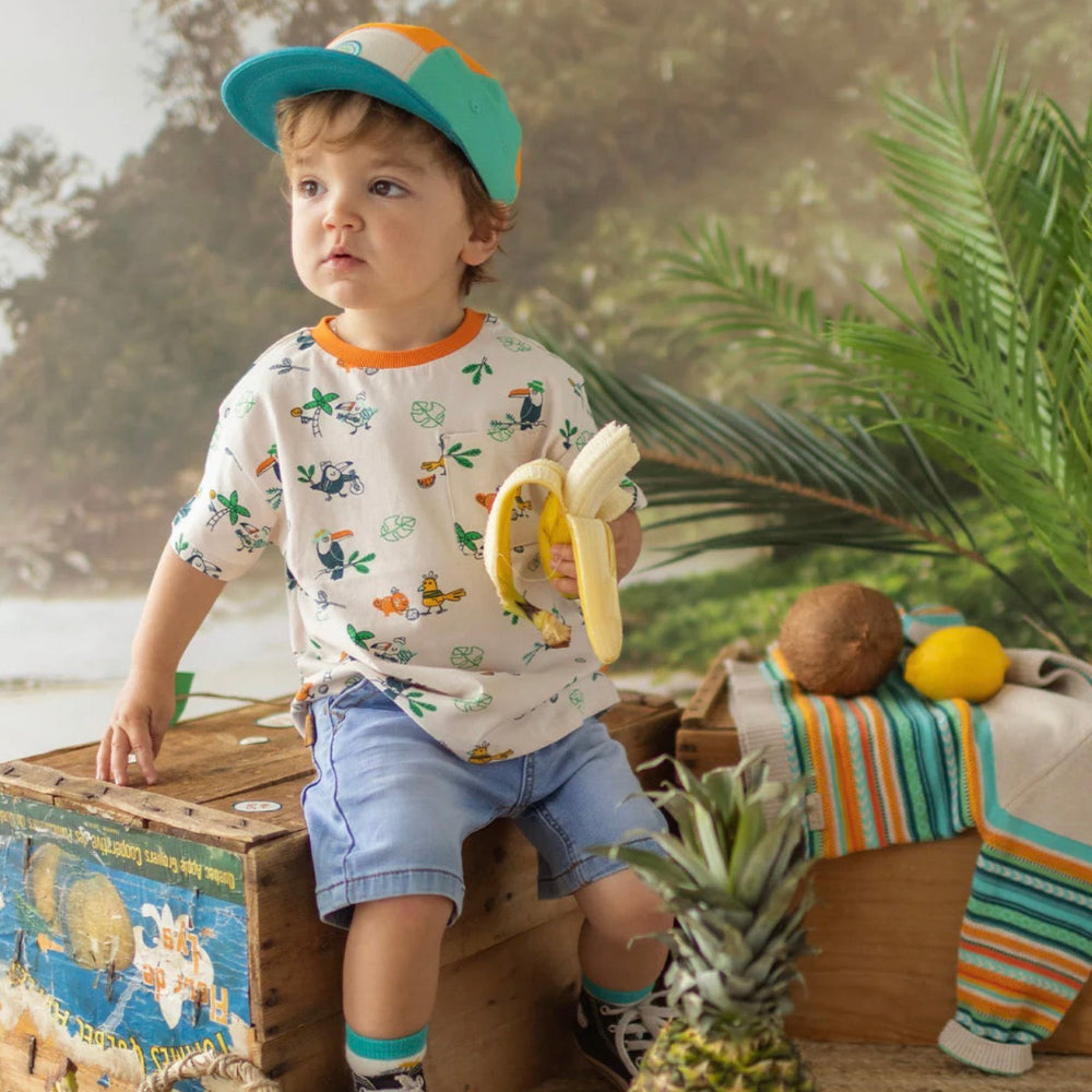 Cotton T-Shirt - Tropical Bird