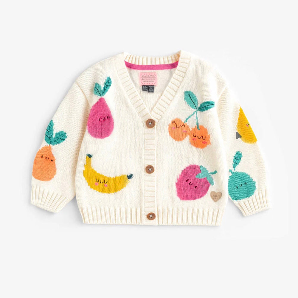Cream Cardigan - Fruit Explosion