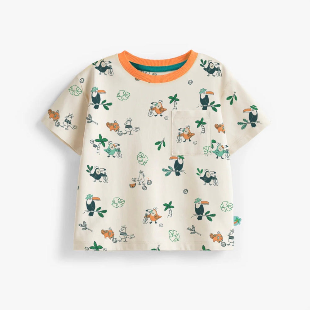 Cotton T-Shirt - Tropical Bird