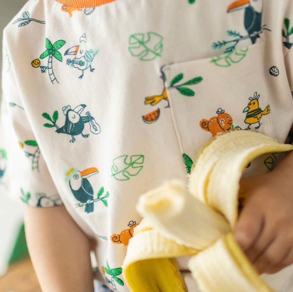 Cotton T-Shirt - Tropical Bird