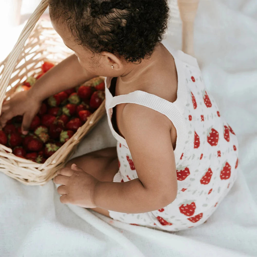 Strawberry Knit Short Set