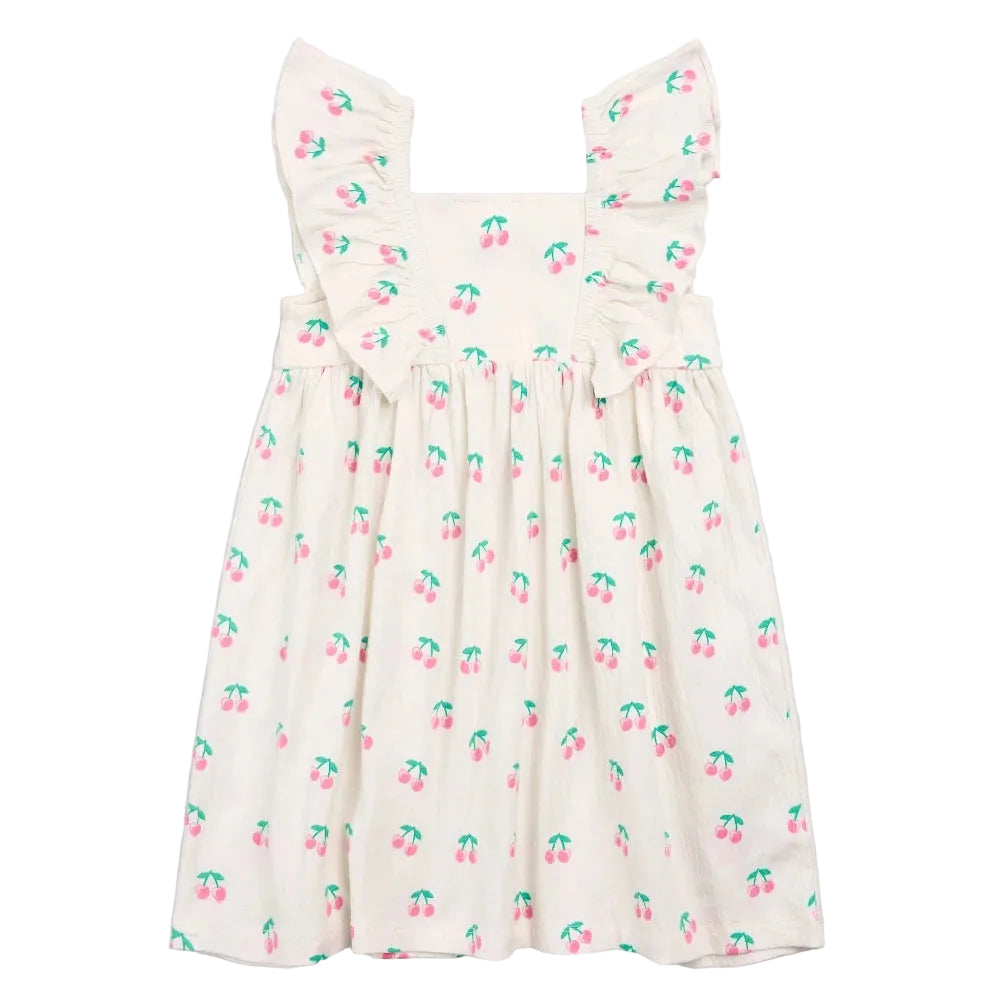 Crinkle Jersey Dress - Cherries