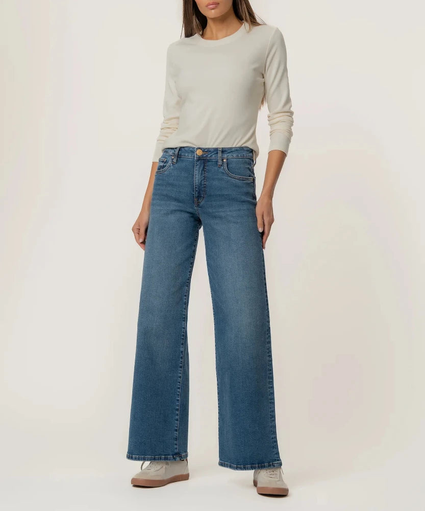 Maya High Rise Wide Leg - Generous Wash