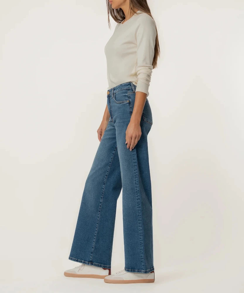 Maya High Rise Wide Leg - Generous Wash