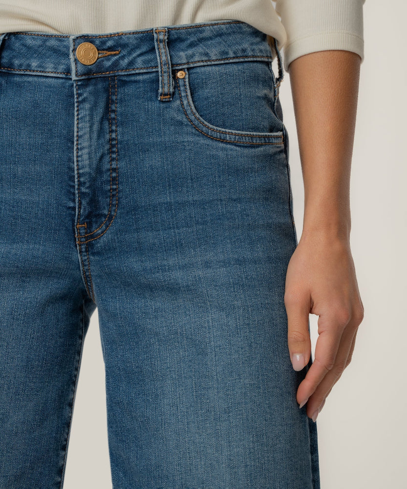 Maya High Rise Wide Leg - Generous Wash