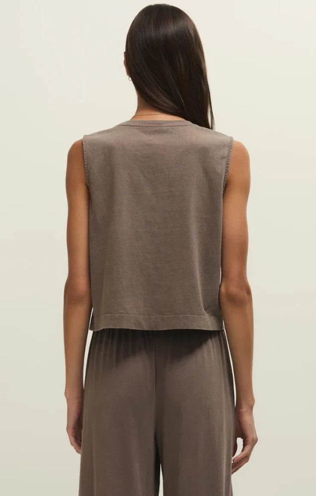 Sloane Jersey Tank - Perfectly Taupe