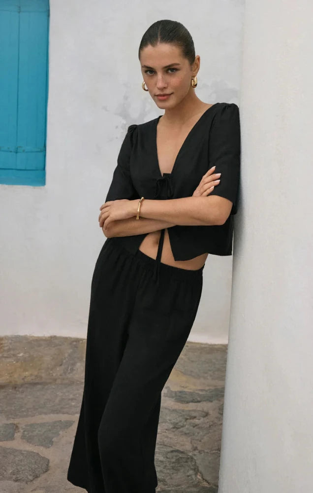 Scout Linen Pant - Black