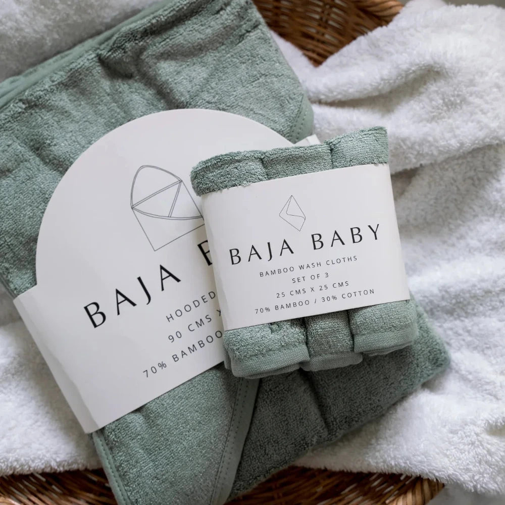 Hooded Towel - Sage