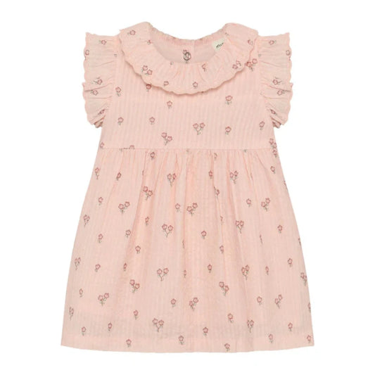 Ruffle Sleeve Dress - Flowers
