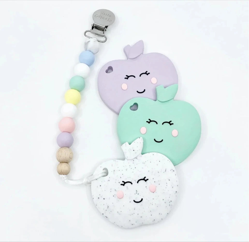Silicone Apple Teether - Mint