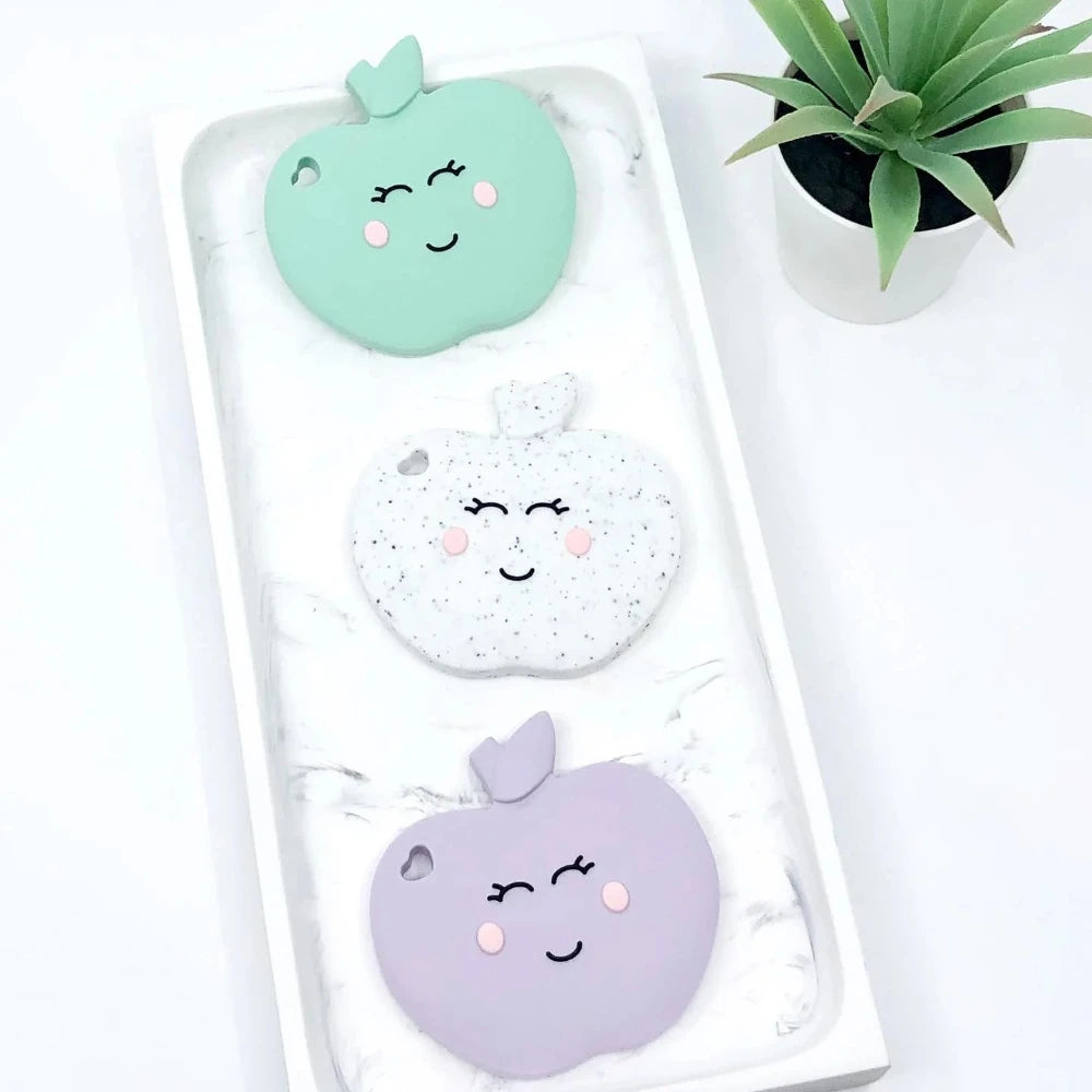 Silicone Apple Teether - Mint