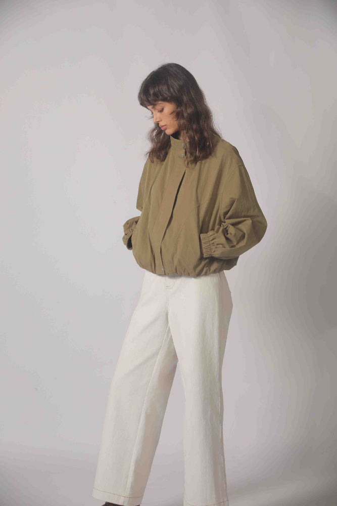 Bomber Jacket - Khaki Green